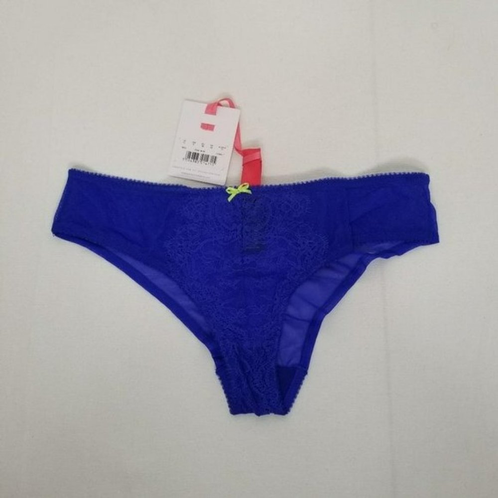 NWT Cleo By Panache Brazilian Brief Piper 9352 Cobalt Small